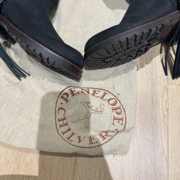 Penelope Chilvers Leather Black Tassel boots - Picture 2 of 5